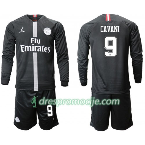 Paris Saint-Germain Dres CAVANI 9 Jodan Crna Dječji Treći 2018/19 Dugim Rukavima Paris Saint-Germain Dres CAVANI 9 Jodan Crna Dječji Treći 2018/19 Dugim Rukavima